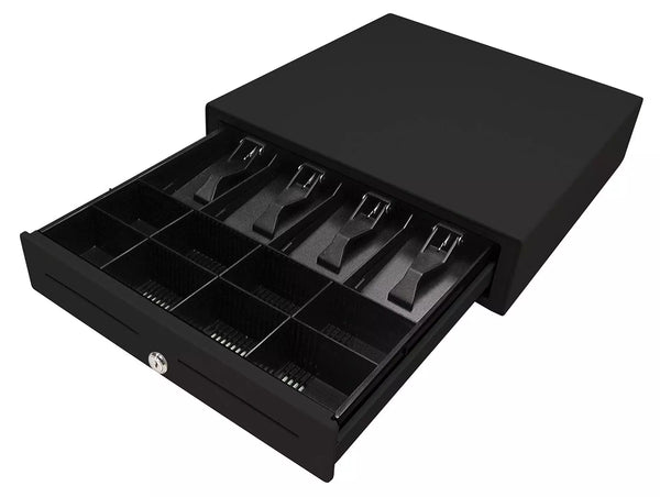tiroir-caisse électronique avec 4 emplacements pour billets 8 emplacements  pour pièces