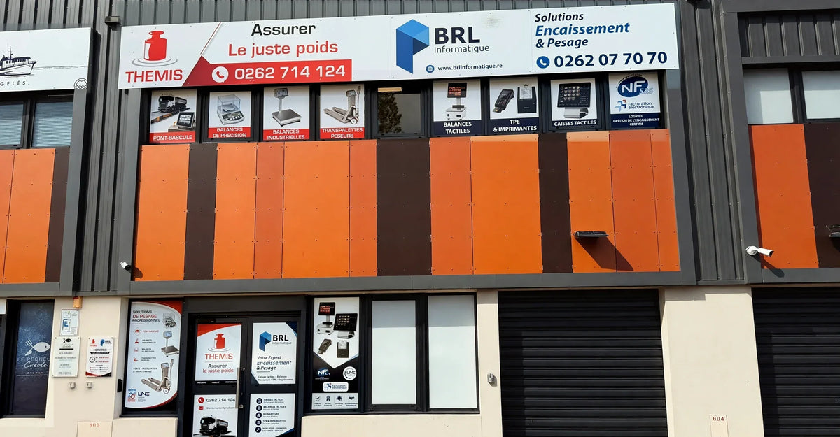 Façade du magasin BRL Informatique à Duparc, Sainte-Marie
