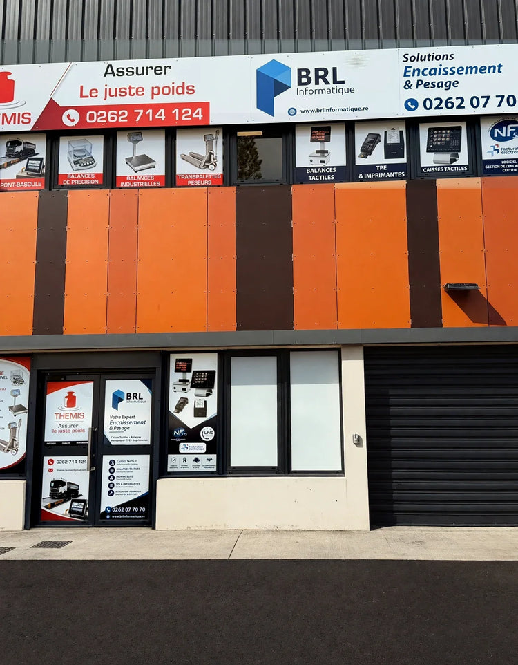 Façade du magasin BRL Informatique à Duparc, Sainte-Marie