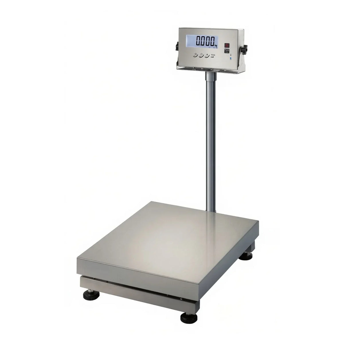 Plateforme de pesage inox avec indicateur Si-10S sur colonne