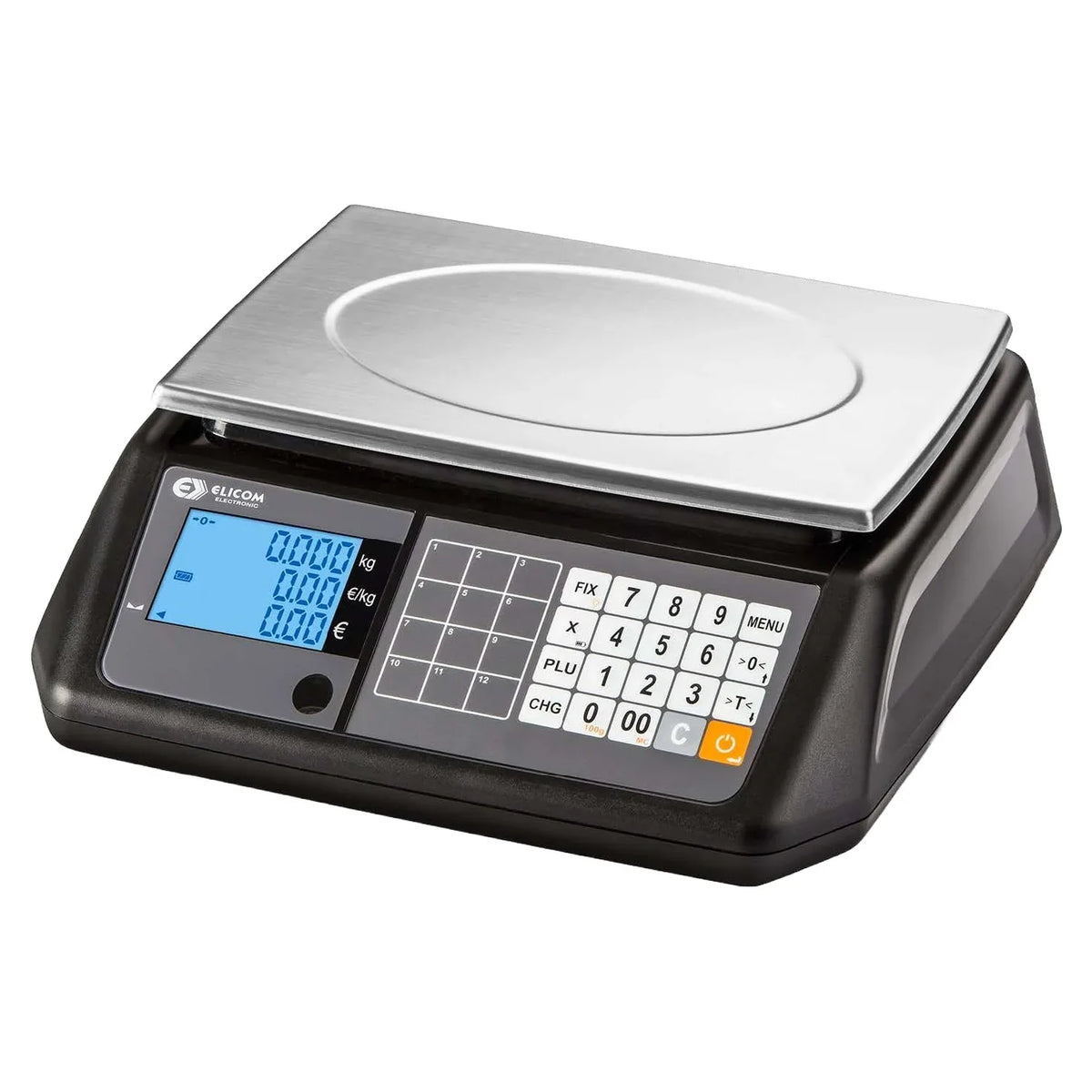 Balance poids-prix S300FM avec plateau inox et affichage vendeur et client
