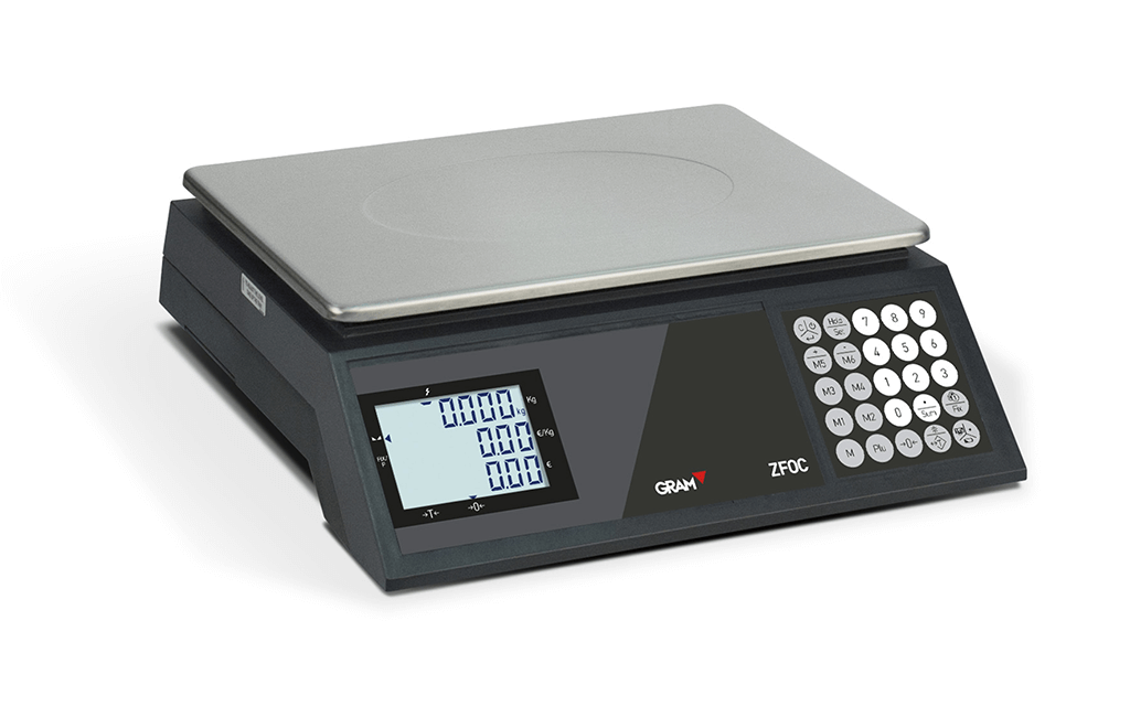 Balance poids-prix GRAM ZFOC-30 avec plateau inox