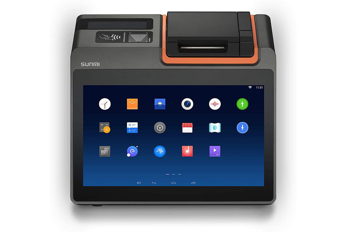 Caisse Sunmi T2 Mini avec écran tactile et imprimante de tickets intégrée